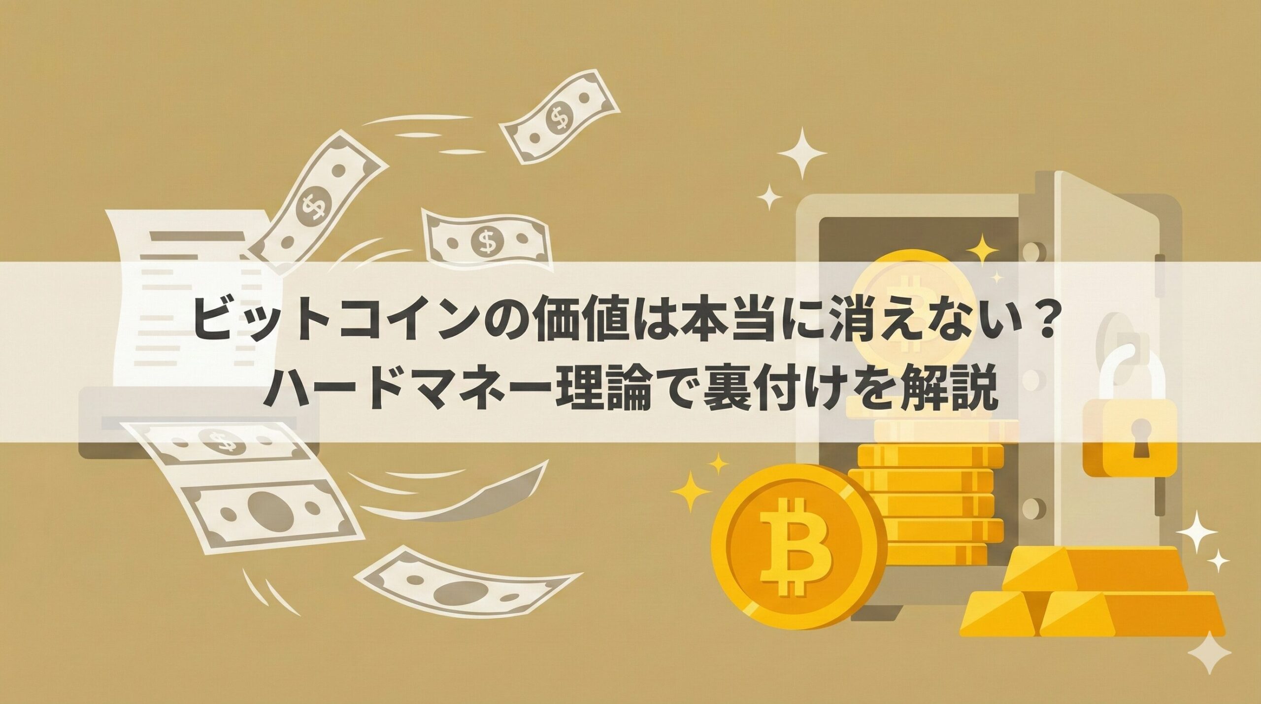ビットコインの価値は本当に消えない?ハードマネー理論で裏付けを解説 | ちりつも仮想通貨